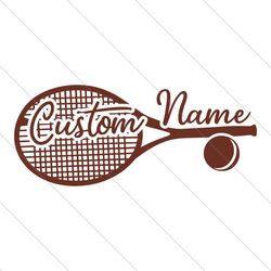 custom name for tennis player sport svg file digital