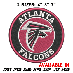 coins atlanta falcons embroidery design, atlanta falcons embroidery, nfl embroidery, sport embroidery, embroidery design