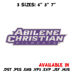 abilene christian logo embroidery design,ncaa embroidery,sport embroidery,logo sport embroidery,embroidery design.