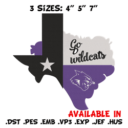 acu wildcats logo embroidery design,ncaa embroidery,sport embroidery, logo sport embroidery,embroidery design