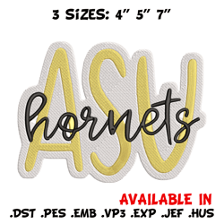 alabama state hornets logo embroidery design, ncaa embroidery, sport embroidery,logo sport embroidery,embroidery design