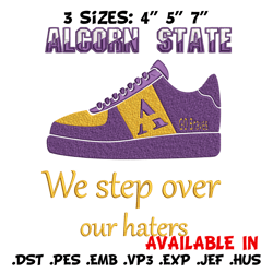 alcorn state university logo embroidery design,ncaa embroidery, sport embroidery,logo sport embroidery,embroidery design