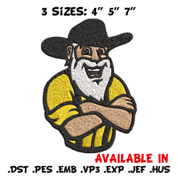 appalachian state mascot embroidery design, ncaa embroidery, sport embroidery,logo sport embroidery,embroidery design