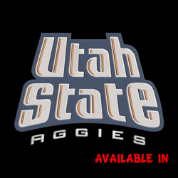 utah state logo embroidery design, ncaa embroidery,sport embroidery, logo sport embroidery, embroidery design