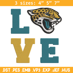 jacksonville jaguars love embroidery design, jacksonville jaguars embroidery, nfl embroidery, logo sport embroidery.