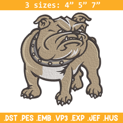 azalea bulldogs logo embroidery design, football embroidery, sport embroidery, logo sport embroidery,embroidery design