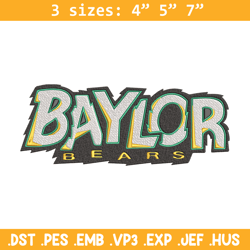 baylor bears logo embroidery design, ncaa embroidery, embroidery design, logo sport embroidery, sport embroidery