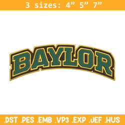 baylor bears logo embroidery design, ncaa embroidery, sport embroidery, logo sport embroidery,embroidery design