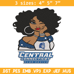 blue devils girl embroidery design, ncaa embroidery, embroidery design, logo sport embroidery,sport embroidery