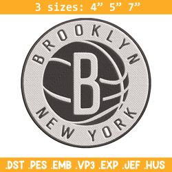 brooklyn nets basketball embroidery design, nba embroidery,sport embroidery, logo sport embroidery, embroidery design