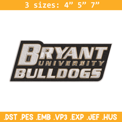 bryant bulldogs logo embroidery design, ncaa embroidery, embroidery design, logo sport embroidery, sport embroidery