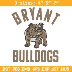 bryant bulldogs logo embroidery design,ncaa embroidery, sport embroidery,logo sport embroidery,embroidery design
