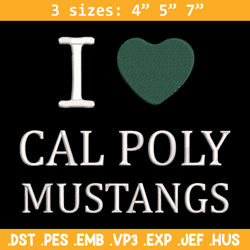cal poly mustangs logo embroidery design, ncaa embroidery, sport embroidery,embroidery design,logo sport embroidery