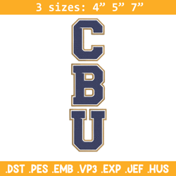 california baptist logo embroidery design,ncaa embroidery,sport embroidery,logo sport embroidery,embroidery design