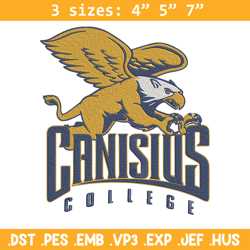 canisius college logo embroidery design, ncaa embroidery,sport embroidery,logo sport embroidery,embroidery design.