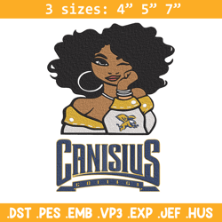 canisius university girl embroidery design, ncaa embroidery, embroidery design,logo sport embroidery,sport embroidery