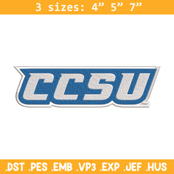 central connecticut logo embroidery design, sport embroidery, logo sport embroidery, embroidery design, ncaa embroidery