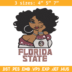 florida state girl embroidery design, ncaa embroidery, embroidery design, logo sport embroidery,sport embroidery