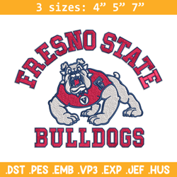 fresno state bulldogs logo embroidery design, sport embroidery, logo sport embroidery,embroidery design, ncaa embroidery