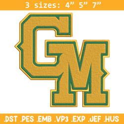 george mason embroidery design, baseball embroidery, sport embroidery, logo sport embroidery, embroidery design