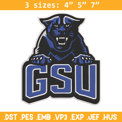 georgia state panthers embroidery design, ncaa embroidery, sport embroidery, logo sport embroidery, embroidery design