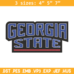 georgia state panthers logo embroidery design,ncaa embroidery,sport embroidery, logo sport embroidery,embroidery design