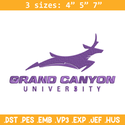 grand canyon logo embroidery design, sport embroidery, logo sport embroidery,embroidery design, ncaa embroidery