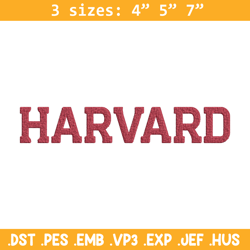 harvard logo embroidery design, college embroidery, sport embroidery, logo sport embroidery, embroidery design