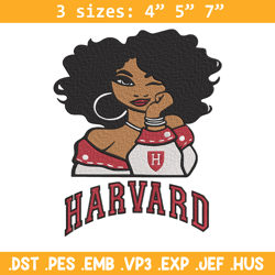 harvard university girl embroidery design, ncaa embroidery, embroidery design, logo sport embroidery,sport embroidery