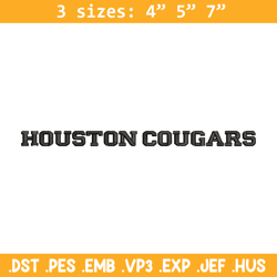 houston cougars logo embroidery design, ncaa embroidery, sport embroidery,logo sport embroidery,embroidery design