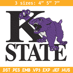kansas state wildcats logo embroidery design, sport embroidery, logo sport embroidery, embroidery design,ncaa embroidery