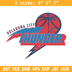 oklahoma city thunder logo embroidery design,nba embroidery, sport embroidery,embroidery design, logo sport embroidery.