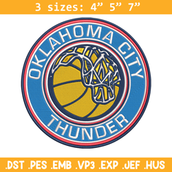 oklahoma city thunder logo embroidery design,nba embroidery, sport embroidery,embroidery design, logo sport embroidery