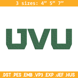 utah valley logo embroidery design, basketball embroidery, sport embroidery, logo sport embroidery, embroidery design