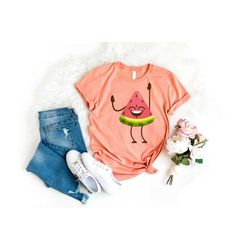 watermelon shirt, fruit mom shirt, summer fruit shirt, watermelon lover gift, fruit party shirt, summer vacation shirt,