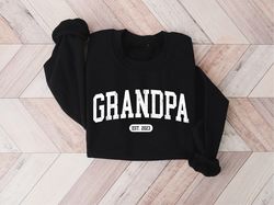 retro personalized grandpa sweatshirt, fathers day gift, cool grandpa sweatshirt, gift for grandparents