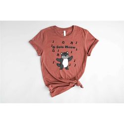 o solo meow shirt, animal lover shirt, music lover tshirt, cat singer shirt, gift for cat lover, singing cat shirt, musi