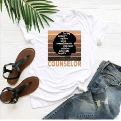 counselor shirt, school counselor shirt, funny therapist shirt, support team shirt, counselor description shirt, black c