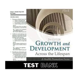test bank for growth and development across the lifespan 2nd edition by leifer fleck all chapters
