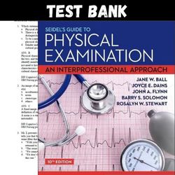 mosby's guide to physical examination 10th edition by jane w. ball test bank all chapters