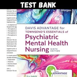 study guide for davis advantage for townsend's essentials of psychiatric mental health nursing by morgan all chapters