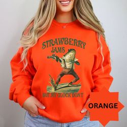 strawberry jams but my glock don't shirt , funny frog shirt , funny meme shirt