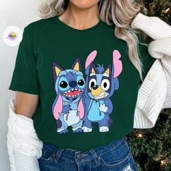 bluey matching family tee, bluey heeler family gift, couple valentine gift