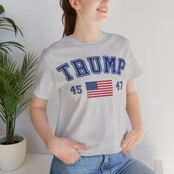 trump flag proud american patriot republican conservative unisex t-shirt gift