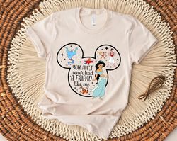 disney princess shirt, you ain't never had a friend like me shirt, jasmine shirt, princess jasmine and tiger shirt, magi