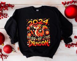 year of the dragon sweatshirt, chinese new year sweatshirt, chinese dragon sweater, lunar new year 2024 new year gift