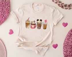 disney coffee latte valentine's day shirt, disney couples latte drink cup tee, love hearts epcot shirt, disneyland vacat