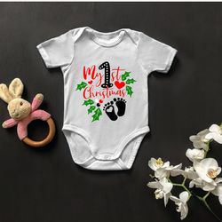 my first christmastshirt, family christmas,baby christmas t-shirt,christmas gifts, gifts for baby,rrg0016