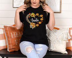 thanksgiving t-shirt, custom thanksgiving tee, thankful vibes shirt, personalized gift, auntie shirt, cute auntie shirt,