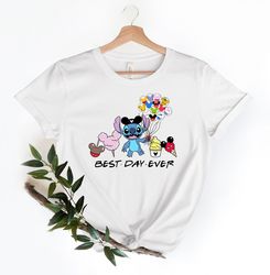 lilo and stitch, disney stitch balloon shirt, funny stitch shirt, disney shirt, disneyland shirt, disney vacation shirt,